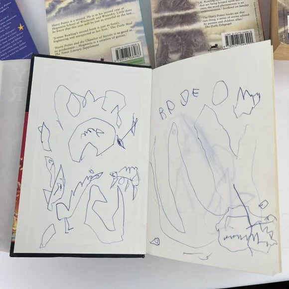 Lot of 5 Harry Potter Bloomsbury UK Book Stone Chamber Prisoner Goblet Hallows - Picture 7 of 16